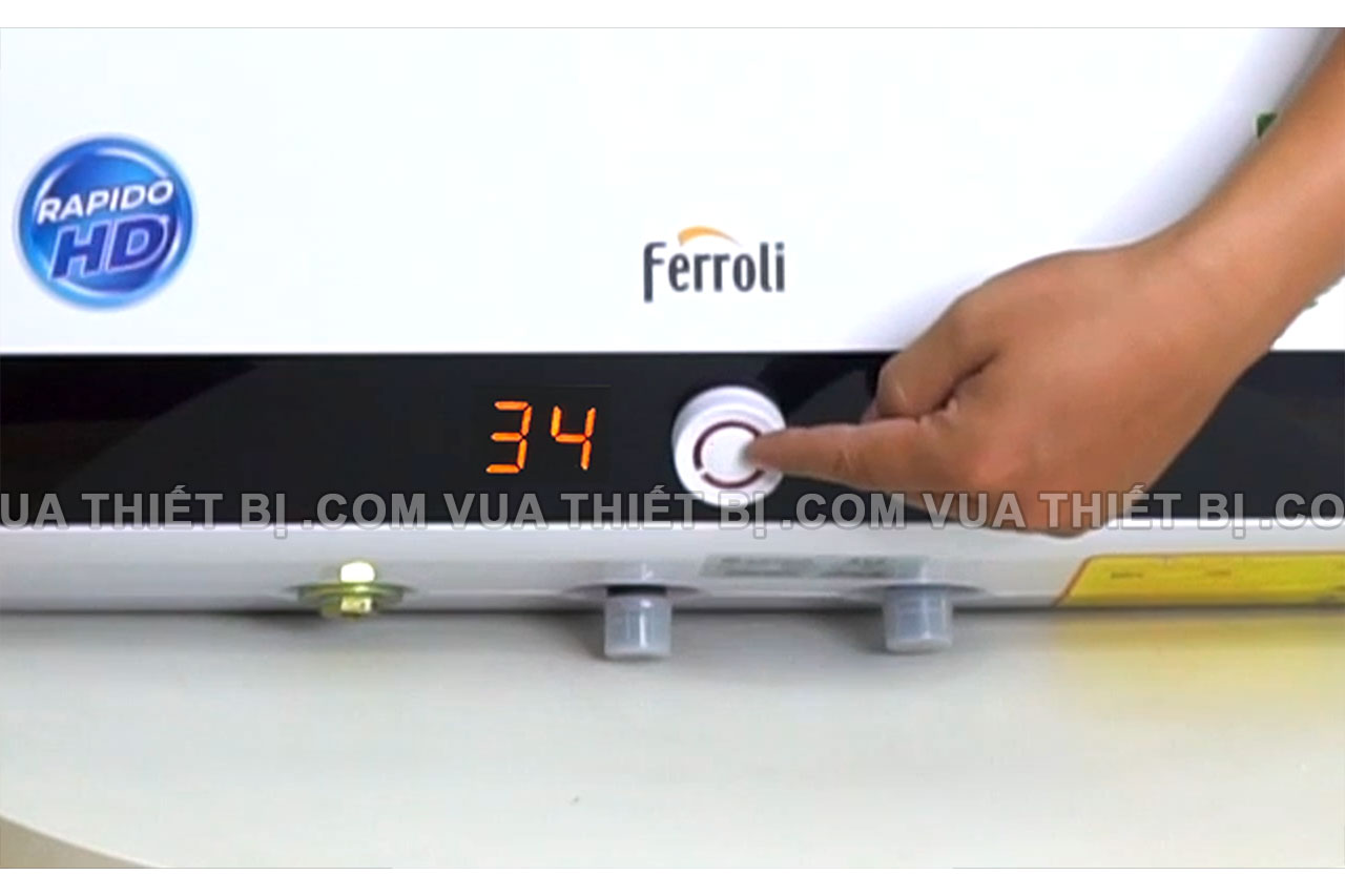 Màn-LED-hiển-thị-nhiệt-độ-nước-Ferroli-rapido-hd-15-20-30-lít
